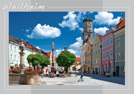 Weilheim Postkarten - Sommer