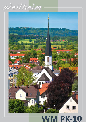 Postkarten Weilheim Sommer