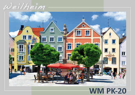 Postkarten Weilheim Sommer