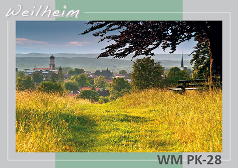 Postkarten Weilheim Sommer