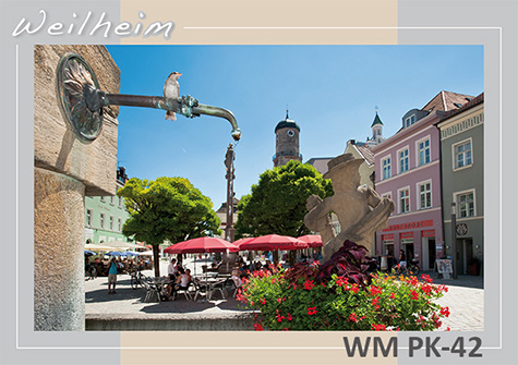 Postkarten Weilheim Sommer