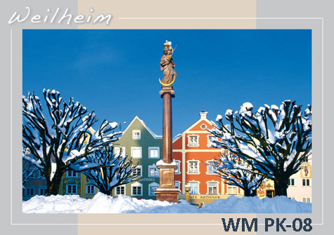 Postkarten Weilheim Winter
