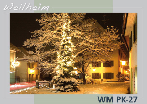 Postkarten Weilheim Winter